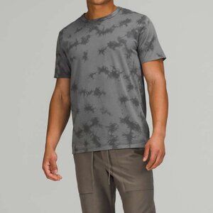 NEW Lululemon The Fundamental T-Shirt New Tide Shibori Asphalt Grey L